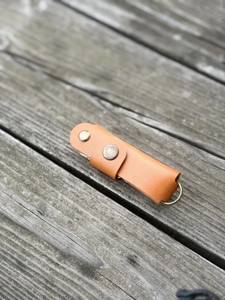 Ключница кожаная KeyCase M Янтарная