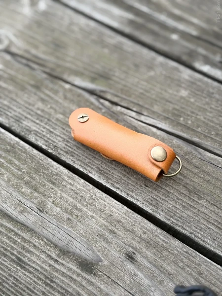 Ключница кожаная KeyCase M Янтарная