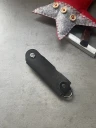 Ключница кожаная KeyCase M Чёрно-Стальная