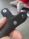 Ключница кожаная KeyCase M Чёрно-Стальная