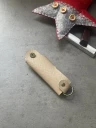 Ключница кожаная KeyCase M Кремовый-капучино