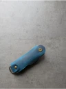 Ключница кожаная KeyCase M Сине-морская