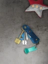 Ключница кожаная KeyCase M Сине-морская