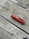 Ключница кожаная KeyCase M Красно-пурпурная
