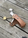 Ключница кожаная KeyCase L Шоколадно-коричневая 