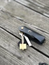 Ключница кожаная KeyCase L Чёрная