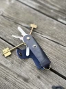 Ключница кожаная KeyCase L Синия