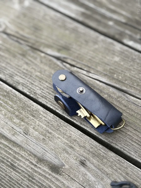 Ключница кожаная KeyCase L Синия