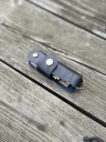Ключница кожаная KeyCase L Синия