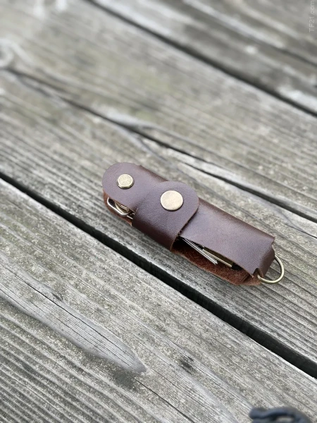 Ключница кожаная KeyCase L Коричневая