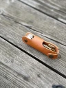 Ключница кожаная KeyCase L Янтарная