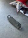 Ключница кожаная KeyCase M Серый графит
