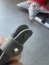 Ключница кожаная KeyCase M Серый графит