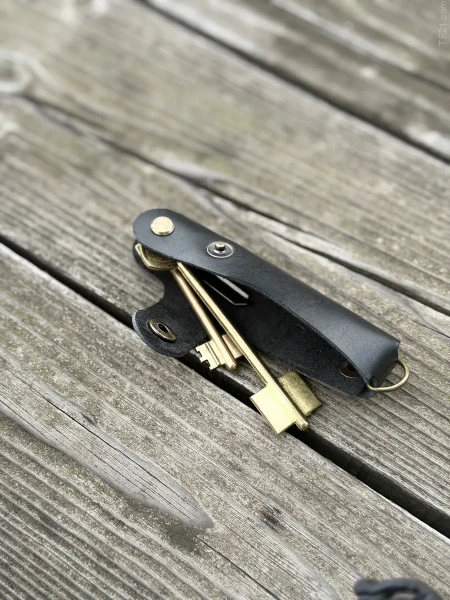 Ключница кожаная KeyCase ML Чёрная 