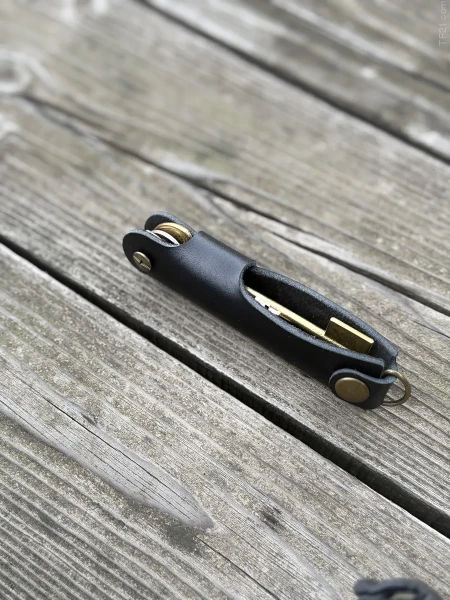 Ключница кожаная KeyCase ML Чёрная 