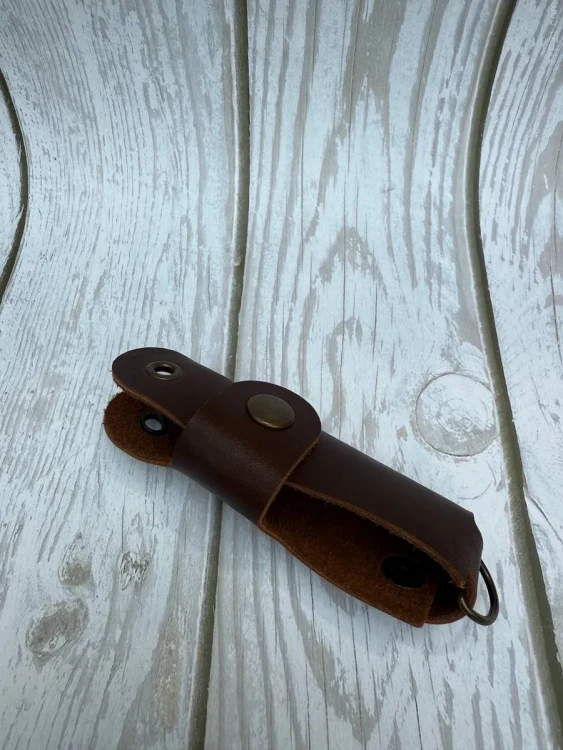 Ключница кожаная KeyCase L на кольце