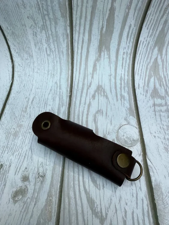 Ключница кожаная KeyCase L на кольце