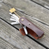 KeyCase Ключница карманная, L, коричневая, на винте KeyCase Ключница карманная, L, коричневая, на винте