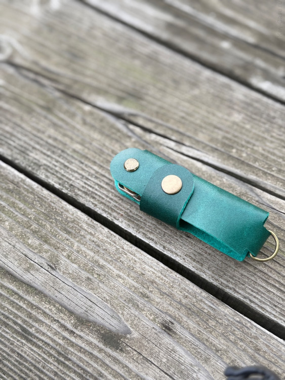 KeyCase Ключница карманная, L, зеленая, на винте