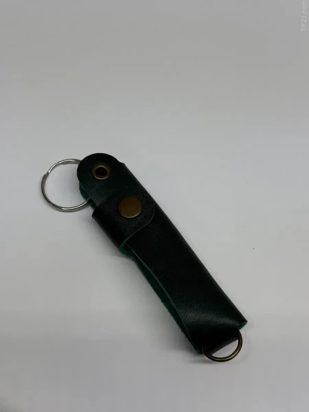 Ключница кожаная KeyCase ML Зелёный бархат