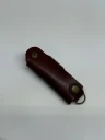 Ключница кожаная KeyCase L Красно-пурпурная