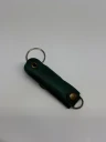 Ключница кожаная KeyCase M Зелёный Бархат с кольцом